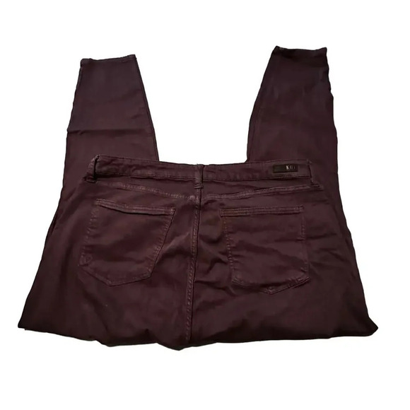 Kut from the Kloth Hi-Rise Ankle‎ Skinny Deep Wine Pants Stretch women’s 18W - Picture 1 of 4